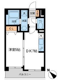 ルクレ初台 103 間取り図