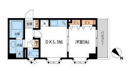 ルクレ初台 201 間取り図