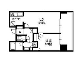 六本木グランドタワーレジデンス 702 間取り図