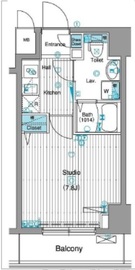 グランド・ガーラ銀座 4階 間取り図