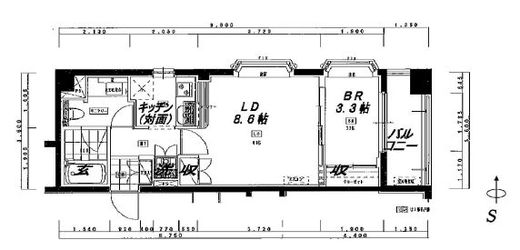スミール都立大 309 間取り図
