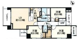 ザ・パークハウス二子玉川ガーデン 6階 間取り図