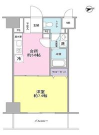 ヴェルデ東日本橋 1003 間取り図