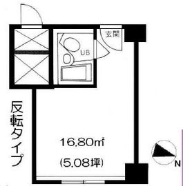 赤坂レジデンシャルホテル 5階 間取り図