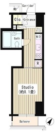 グランスイート神宮前 2階 間取り図