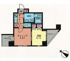 プライムアーバン目黒青葉台 803 間取り図