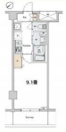 カスタリア本駒込 101 間取り図