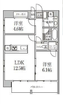 ブリリアント三田慶大前 10階 間取り図