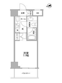 コンフォリア東中野DEUX 304 間取り図