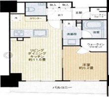 ルネ神田和泉町 12階 間取り図