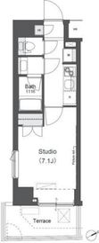 リージア中野新橋 102 間取り図