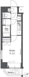 リージア中野新橋 203 間取り図