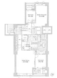 ザ・ハウス南麻布 6階 間取り図