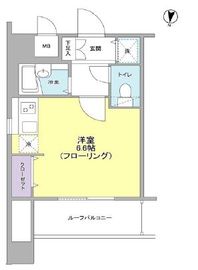 ルモンド南麻布 8階 間取り図