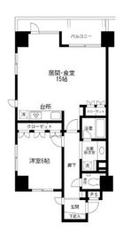 アーバンパーク麻布十番 801 間取り図