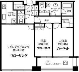 虎ノ門タワーズレジデンス 17階 間取り図