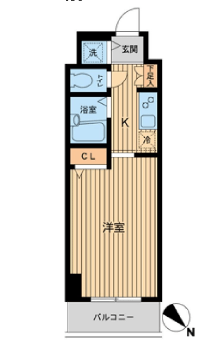 HF東神田レジデンス 404 間取り図