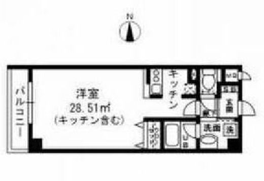 シティインデックス武蔵小山 2階 間取り図