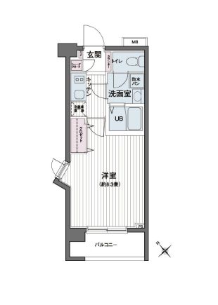 エコロジー都立大学レジデンス 201 間取り図