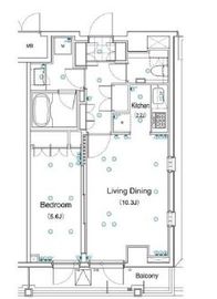 アパートメンツ都立大学 504 間取り図