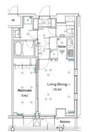 アパートメンツ都立大学 504 間取り図