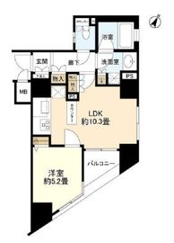 レックス日本橋水天宮プレミアタワー 7階 間取り図