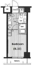 グランド・ガーラ高輪 4階 間取り図