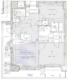 エフィーナ南麻布 2階 間取り図