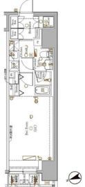 ブレシア銀座イースト 9階 間取り図