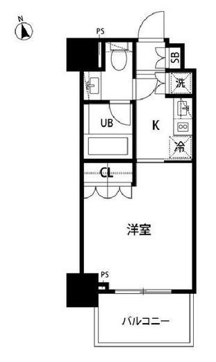 セントラル銀座 203 間取り図