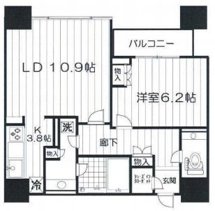白金タワー 14階 間取り図