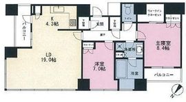 THE ROPPONGI TOKYO CLUB RESIDENCE 23階 間取り図