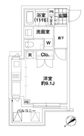 エルスタンザ代々木 213 間取り図