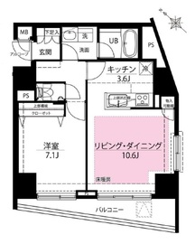 カテリーナ代々木プレイス 5階 間取り図