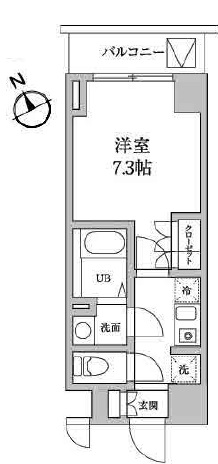 レジディア日本橋馬喰町2 606 間取り図