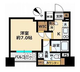 パークリュクス銀座mono 3階 間取り図