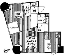 レグノ・プレミア高輪 8階 間取り図