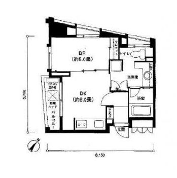 グランド・ルー都立大学 803 間取り図