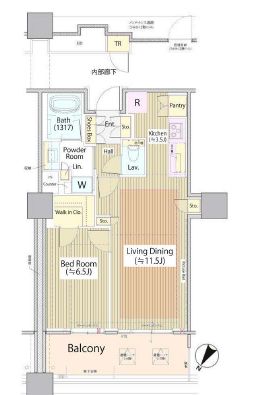 ブリリア有明スカイタワー 10階 間取り図