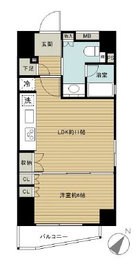 グランスイート神宮前 12階 間取り図