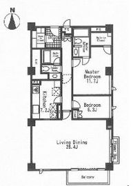 王子ホームズ青山 702 間取り図