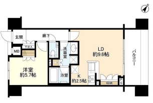 クオリア日本橋浜町 8階 間取り図
