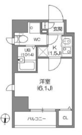 アジールコート中野坂上 301 間取り図