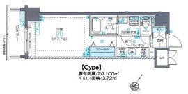 ZOOM南麻布 2階 間取り図