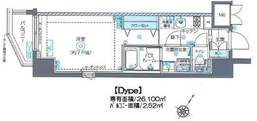 ZOOM南麻布 3階 間取り図