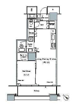ザ・東京タワーズ ミッドタワー 8階 間取り図