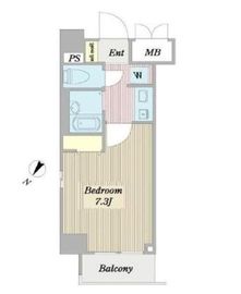 アピス渋谷神南 702 間取り図