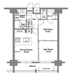 コンフォリア下北沢 604 間取り図