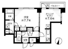 グランド・ガーラ西麻布 15階 間取り図