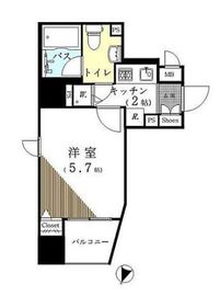 パレステュディオ六本木 7階 間取り図